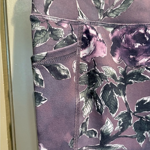 RBX Lavender Floral Print Leggings - Picture 2 of 5